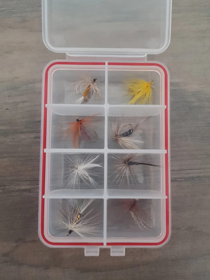 Boîte de rangement pour leurres de pêche en plastique à 2 côtés avec